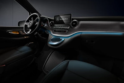 Mercedes-Benz V-Klasse dunkles Interieur mit Ambientebeleuchtung