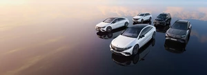 Fünf reinelektrische Mercedes Modelle